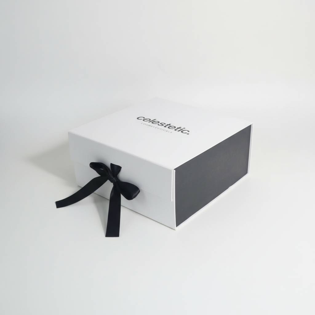 High-End Logo Personalized Ribbon Magnetic Boxes