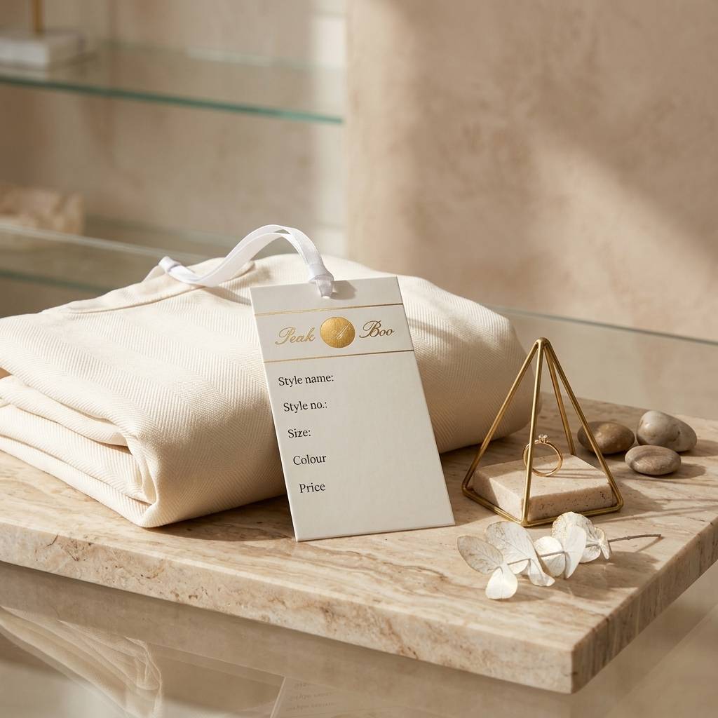 Sustainable Custom Paper Hang Tags with Brand Logo & Product Info