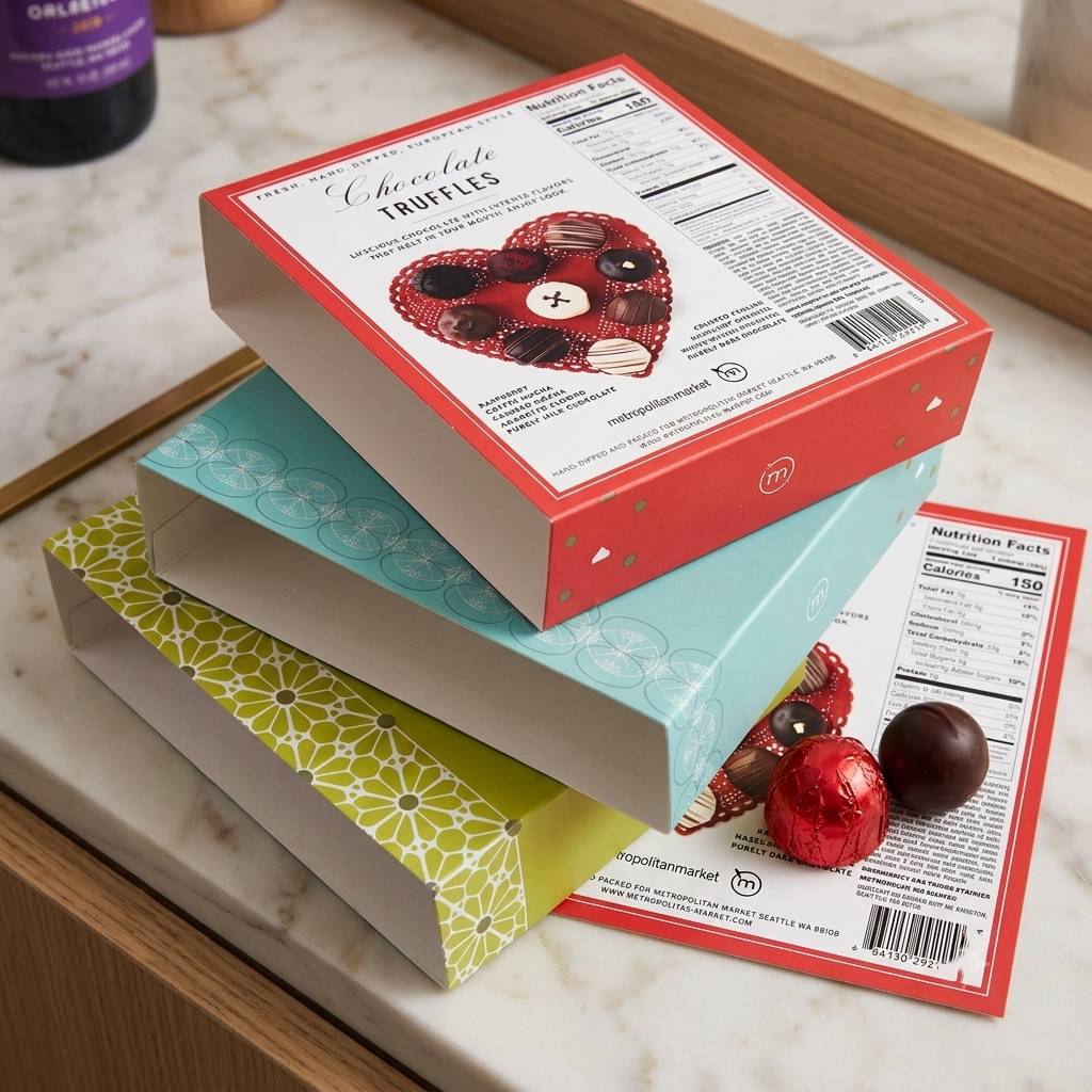 Premium Custom Printed Paper Sleeve For Luxury Chocolate