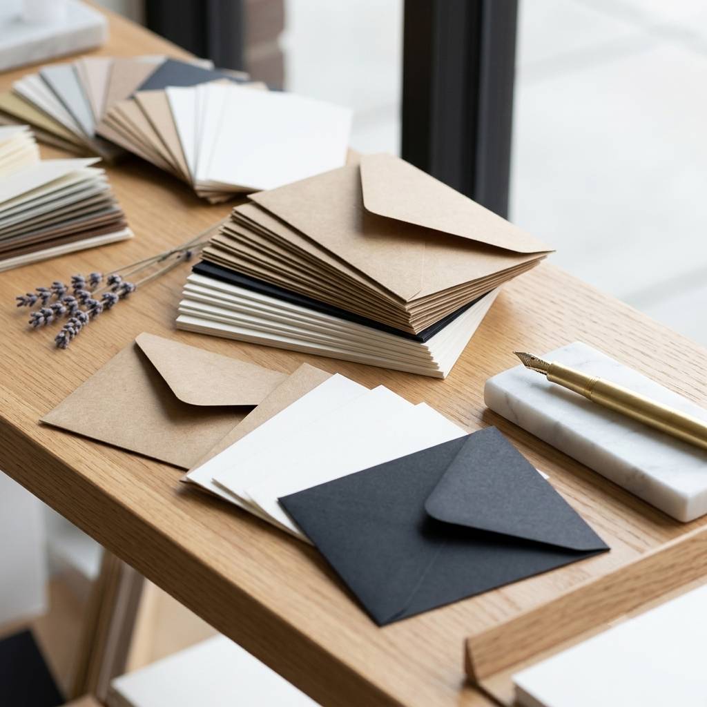 Heavyweight Plain Paper Envelopes For Bespoke Business Stationery Sets