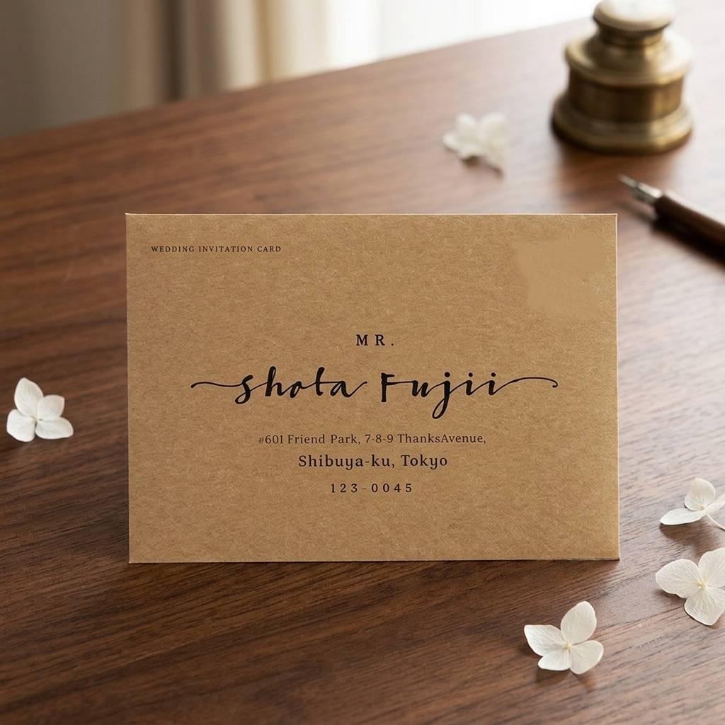 Premium Kraft Paper Envelopes For Elegant Custom Wedding Invitations