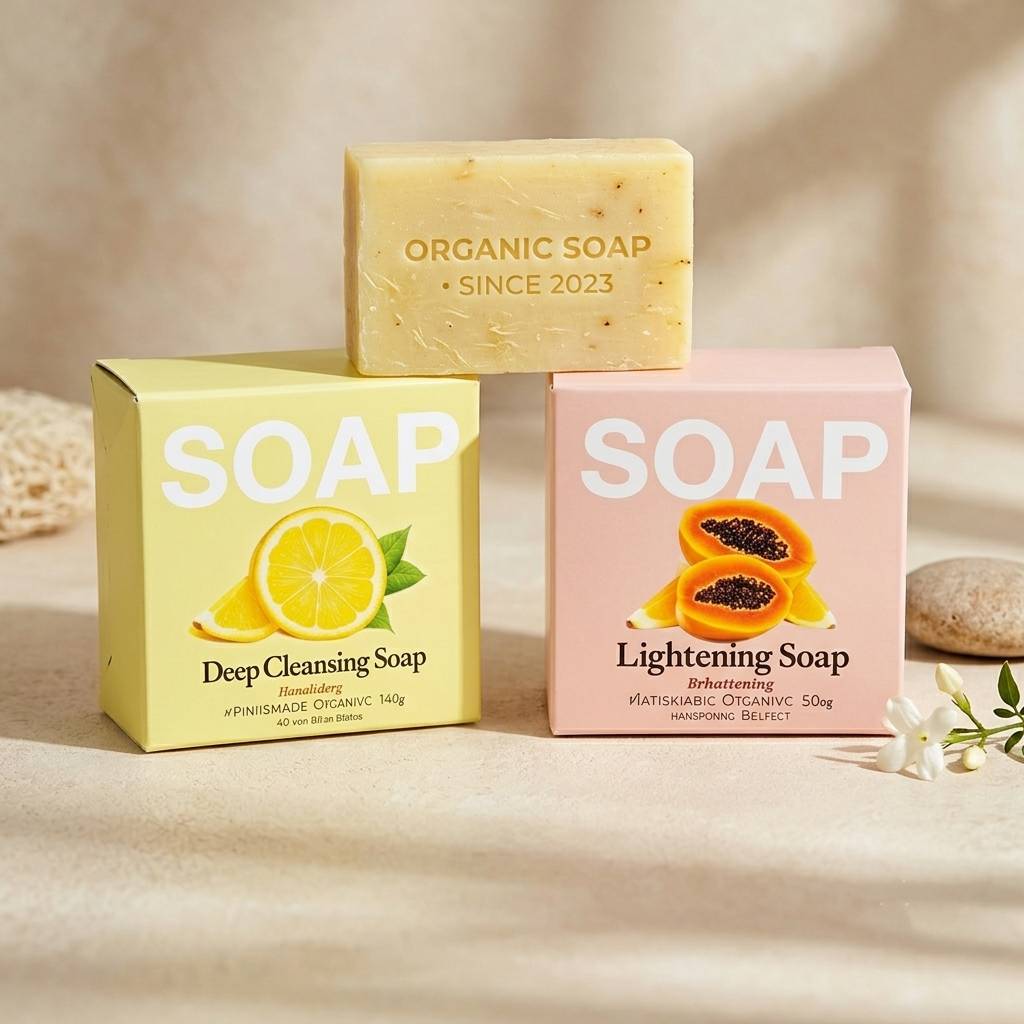 Custom Printed Paper Boxes For Fruit-Scented Soap Packaging