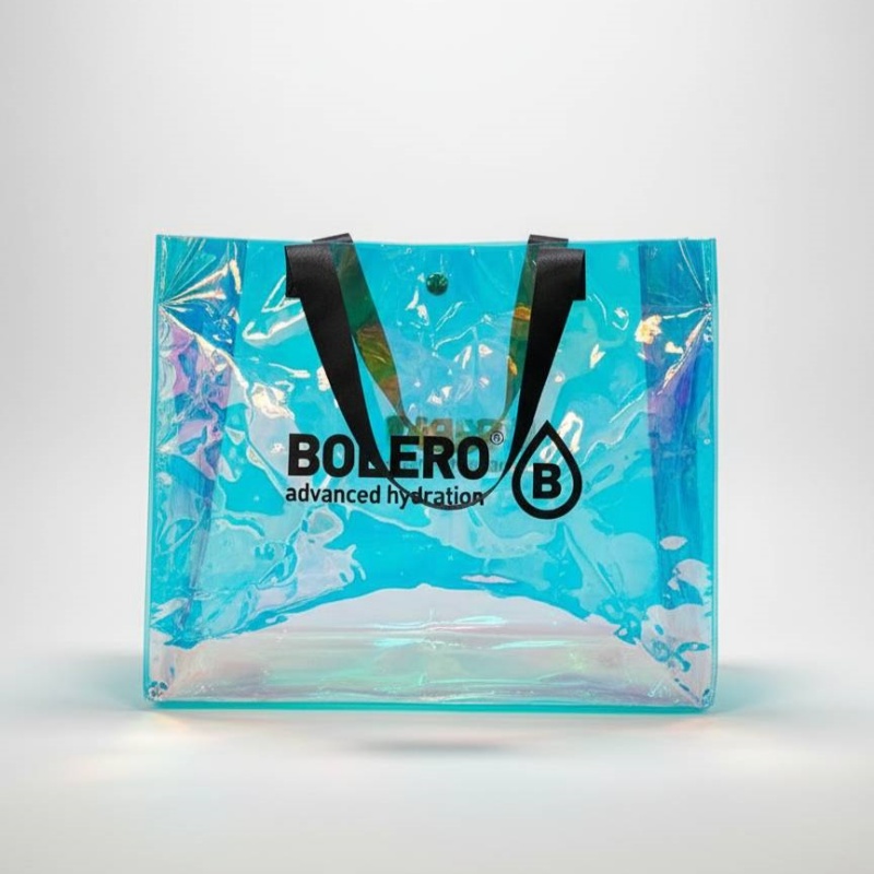 Wholesale Promotion PVC Transparent Holographic Shopping Bag hologram Bags