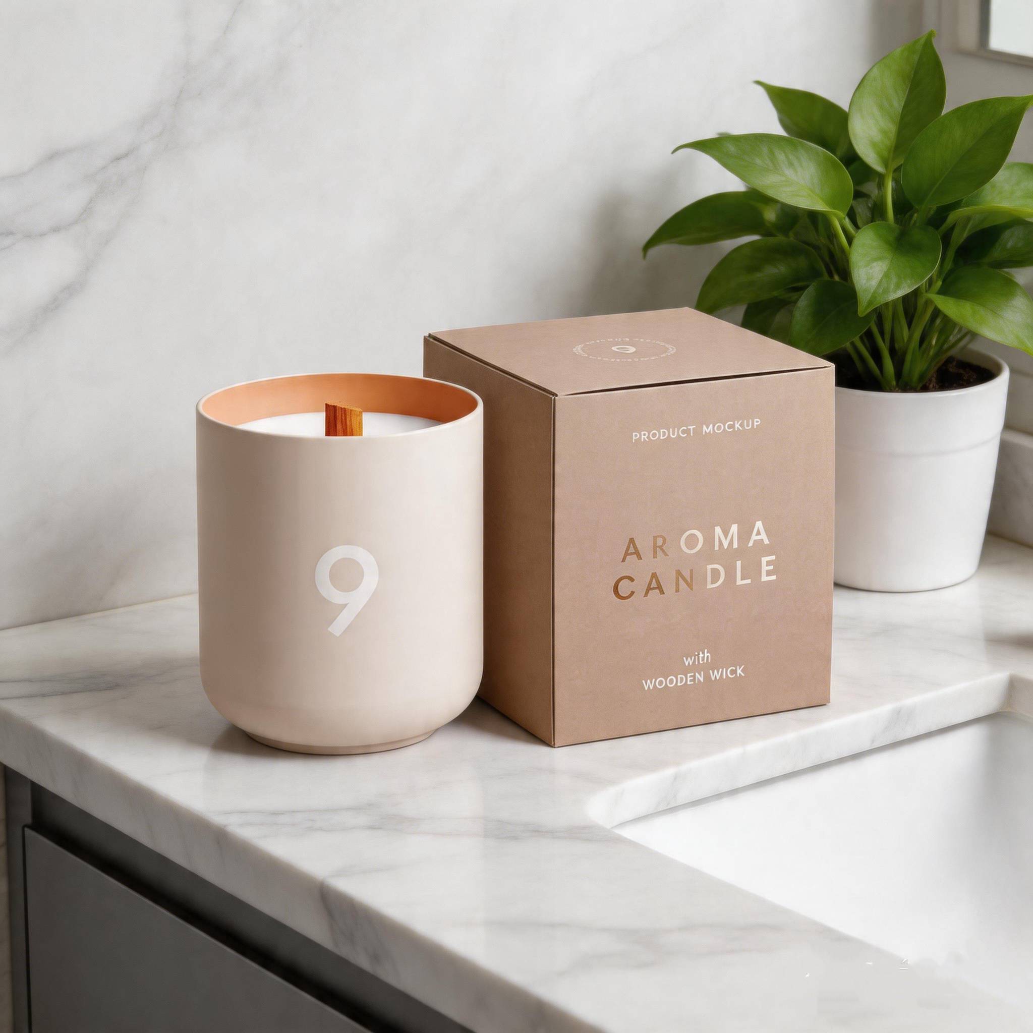 Elegant Matte Finish Custom Candle Box For Gift Packaging