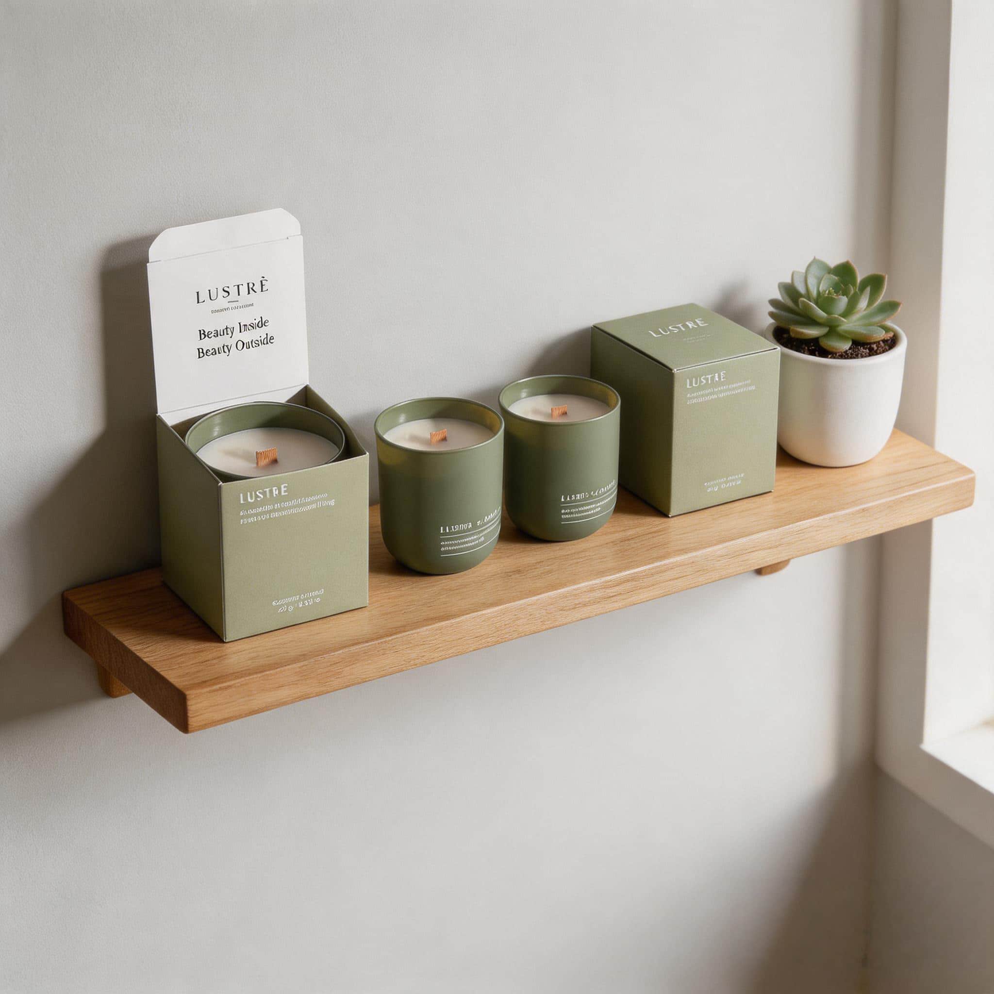 Luxury Custom Print Boxes Packaging Candle Jar Gift Package Box
