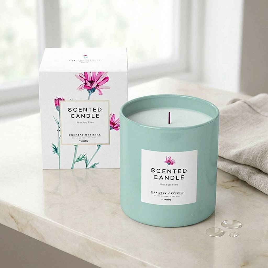Eco-Friendly Luxury Print Logo Personalised Candle Box Packaging