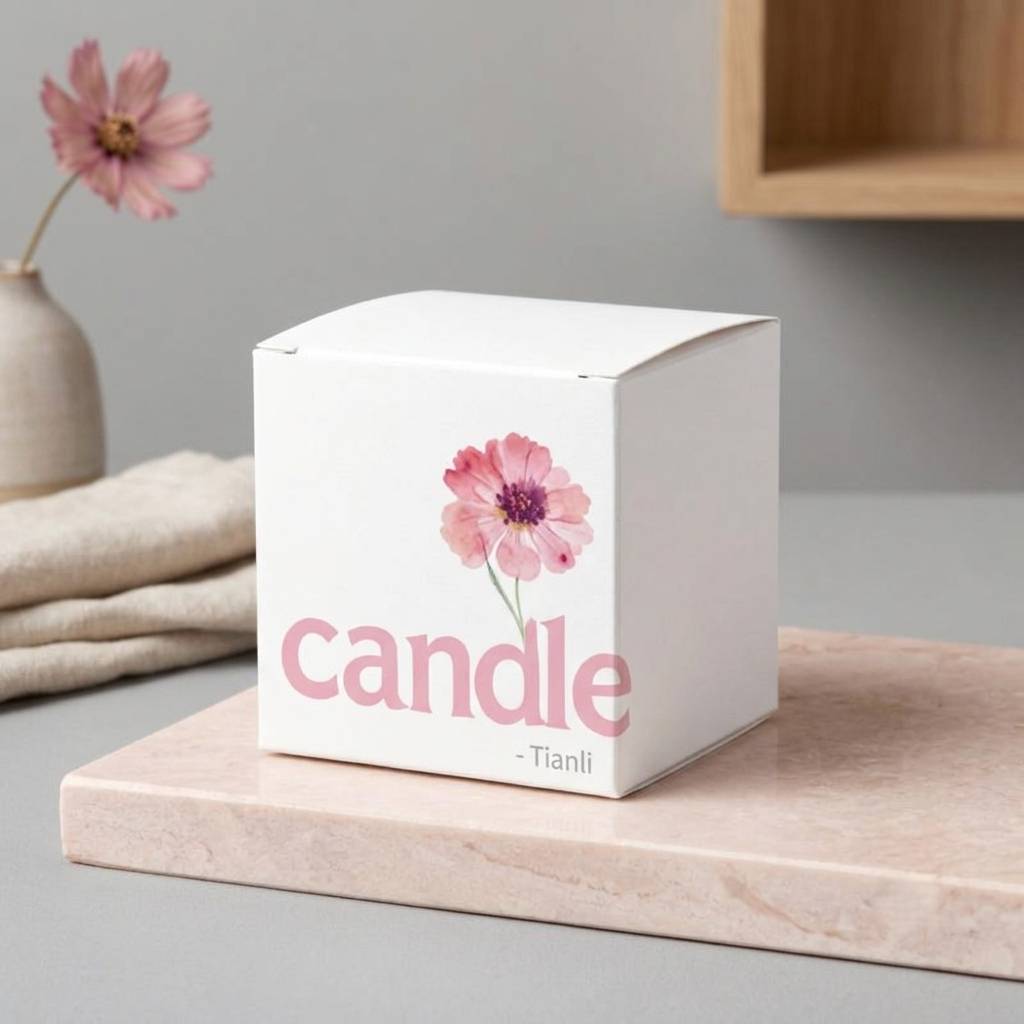 Wholesale Minimalist Custom Paper Box For Artisan Scented Candles