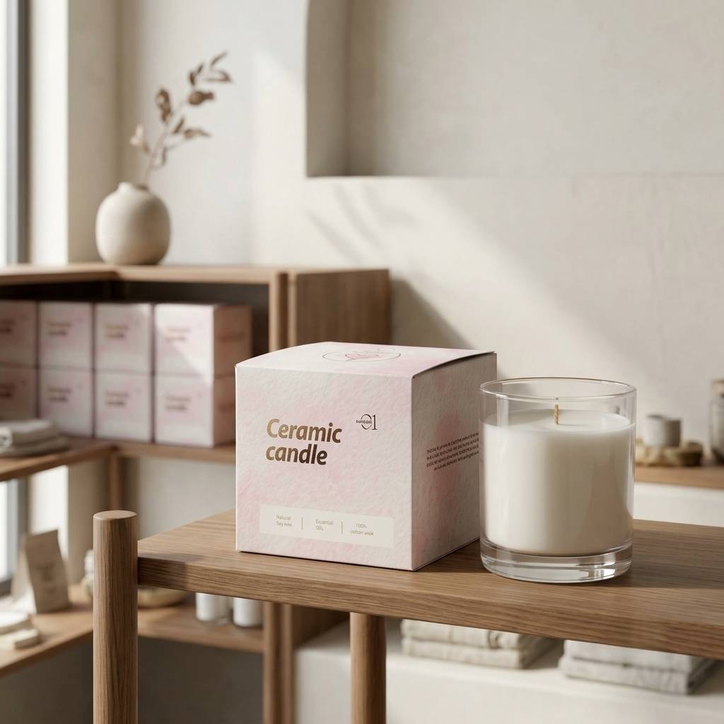 Custom Logo Print for Candles Gift Box Packaging Boxes