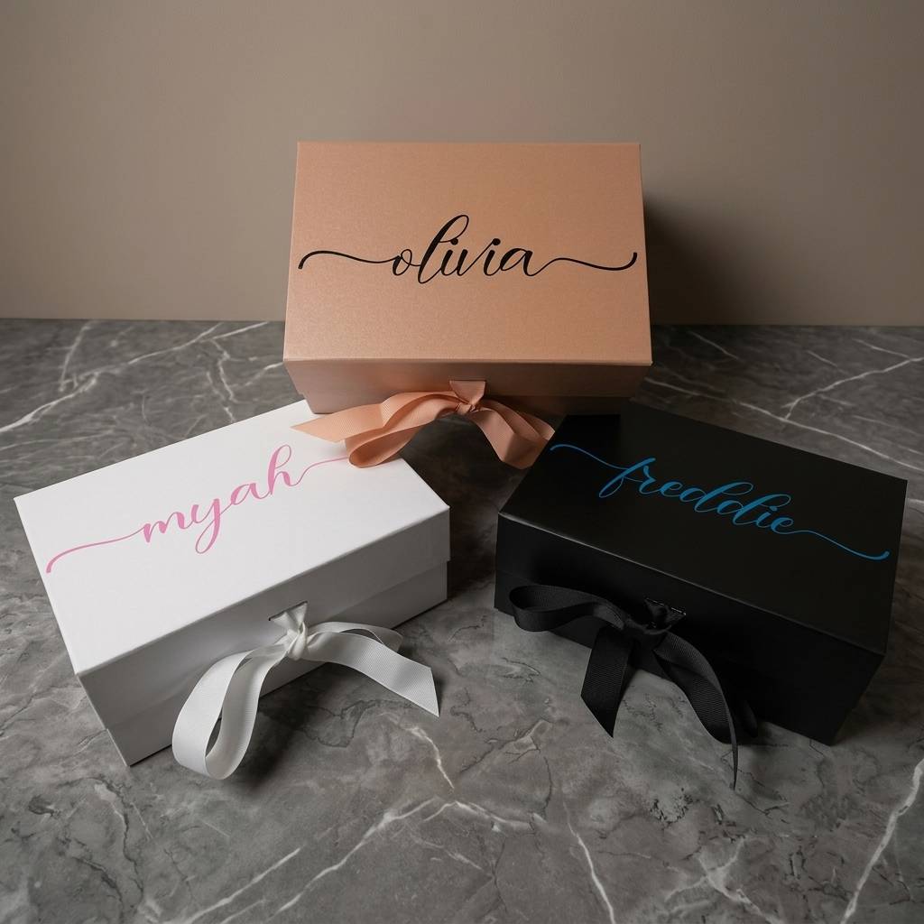Printed Handmade Luxury Rigid Paper Cardboard Simple Empty Magnetic Closure Gift Box