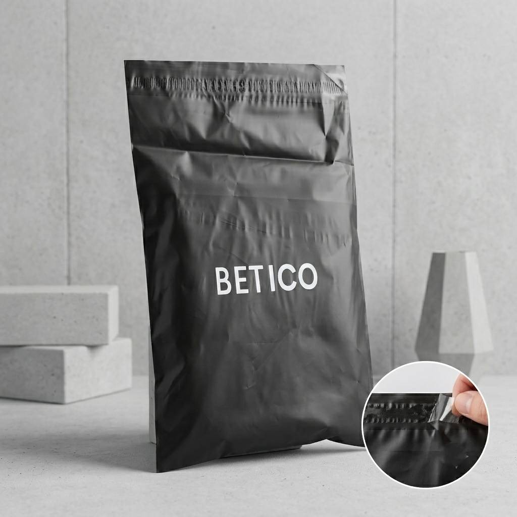 Logo Printing Courier Packaging Poly Eco Friendly Black Mailing Bags