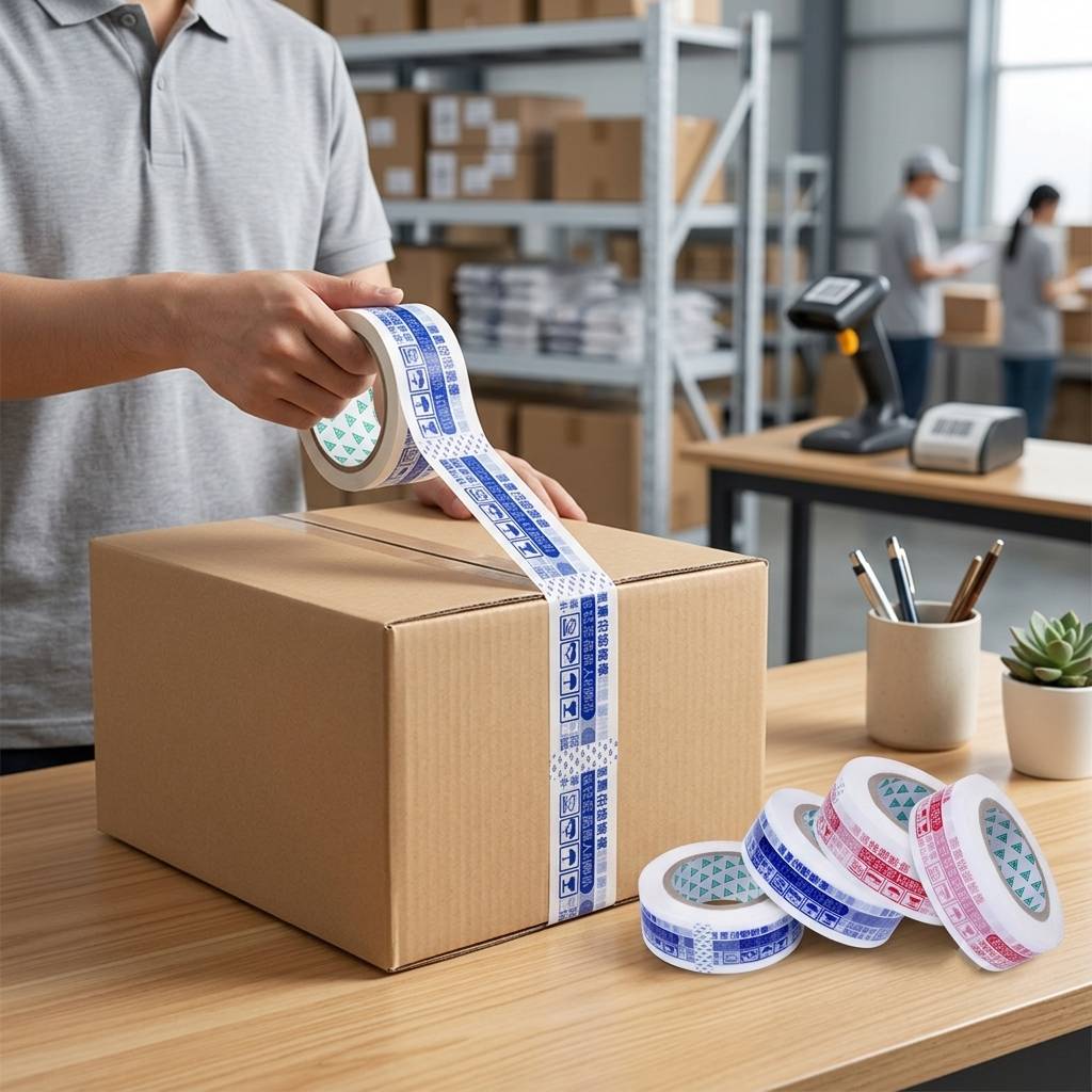 Custom Printed Packing Tape with Logo Fragile Shipping Box Tape