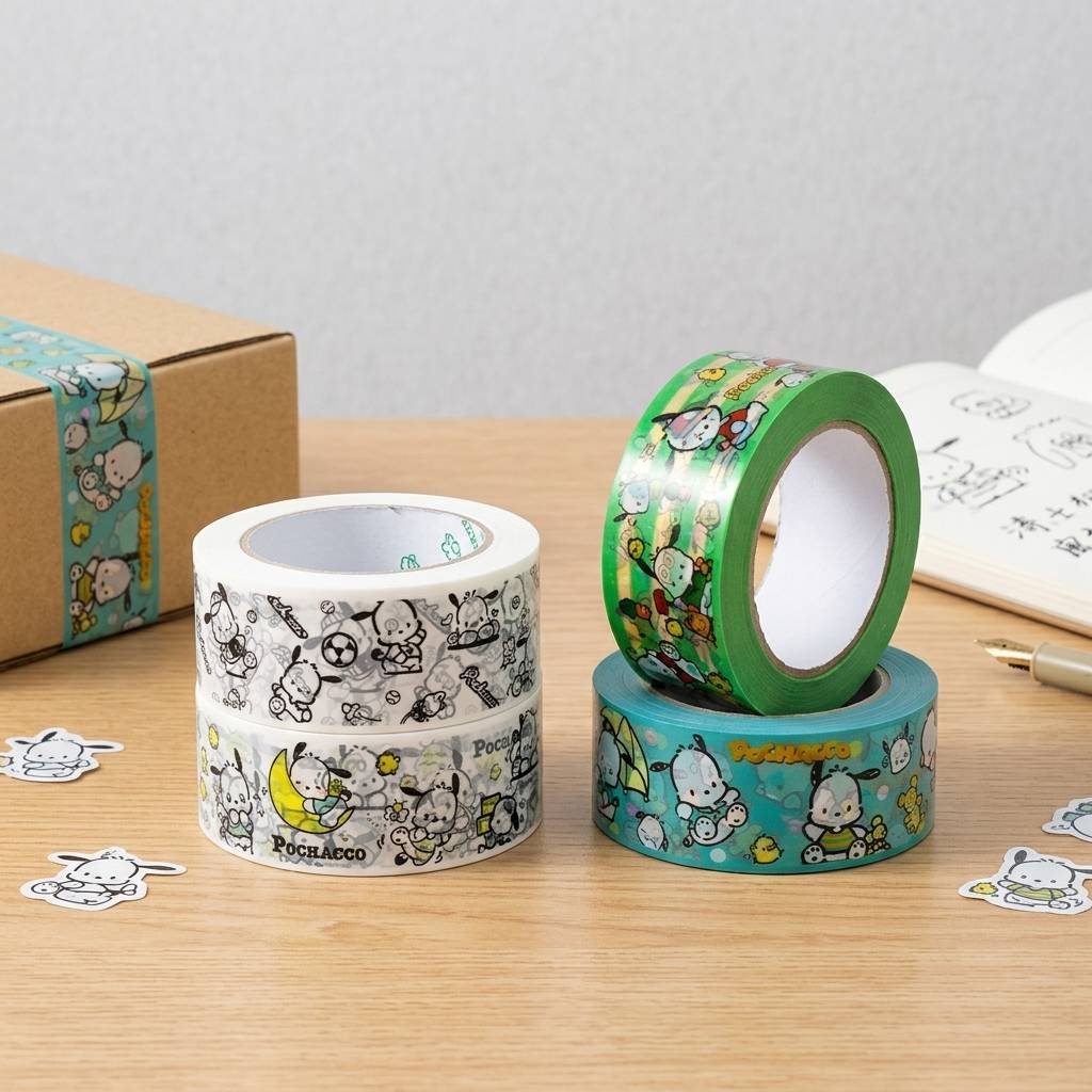 Personalized Cartoon Packaging Tape For Creative Retail Brand Identity