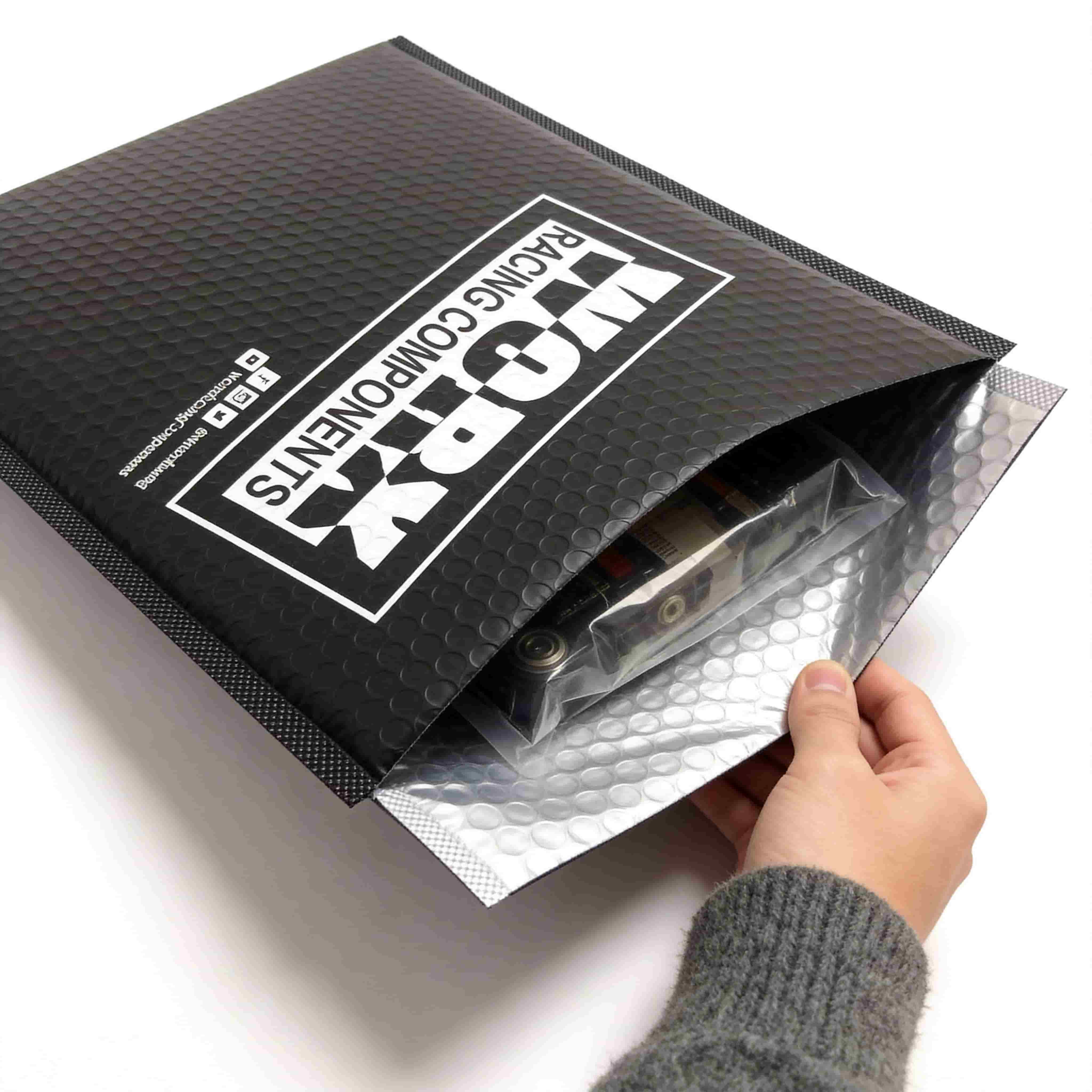 Eco-Friendly Black Padded Shipping Mailers Bag Custom Printed Bubble Polys with Logo Eco-Friendly Black Padded Shipping Mailers Bag Custom Printed Bubble Polys with Logo