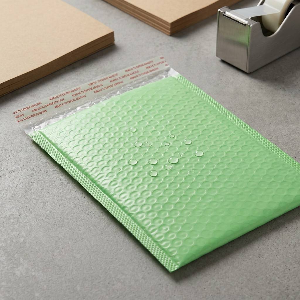 Eco-friendly Custom Green Bubble Mailers For Small Business Shipping
