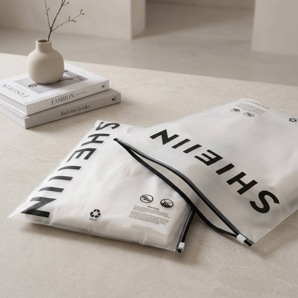 Matte Print Ziplock Poly Lock Plastic Packaging Bag for Clothes