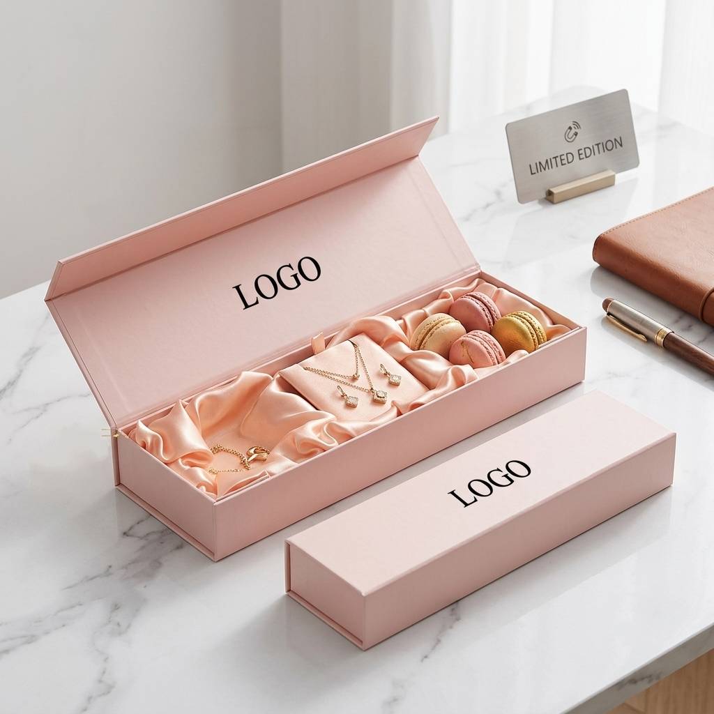 Custom Pink Magnetic Gift Boxes For Premium Jewelry Packaging