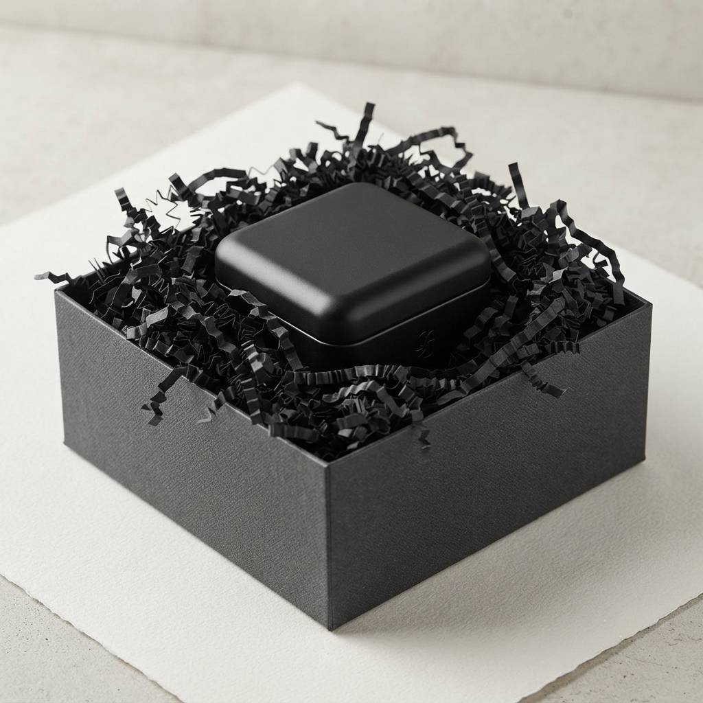 Eco-Friendly Matte Black Shredded Paper Filler for Creative Gift Packaging Eco-Friendly Matte Black Shredded Paper Filler for Creative Gift Packaging