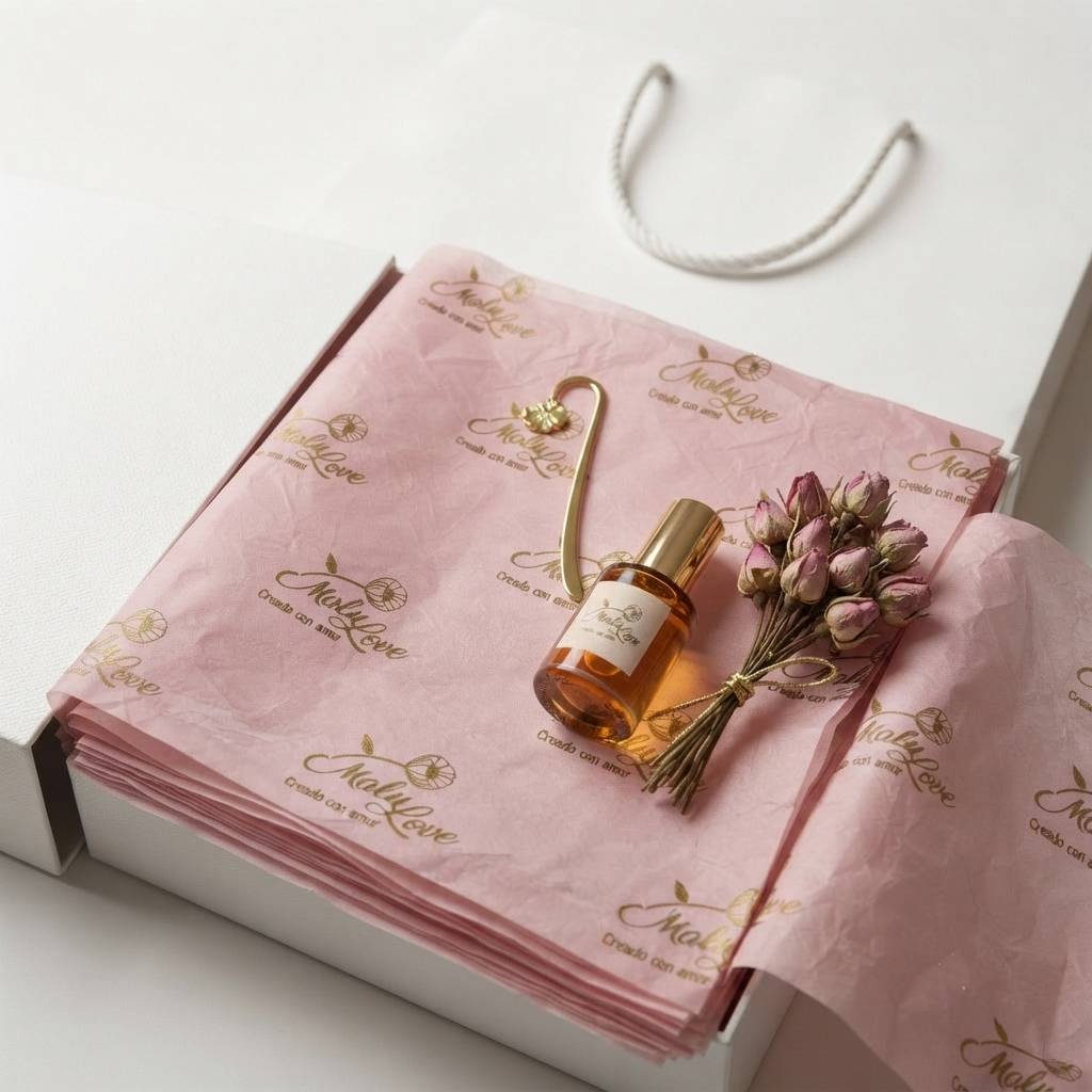 High-Quality Branded Pink Wrapping Paper For Gift Presentations
