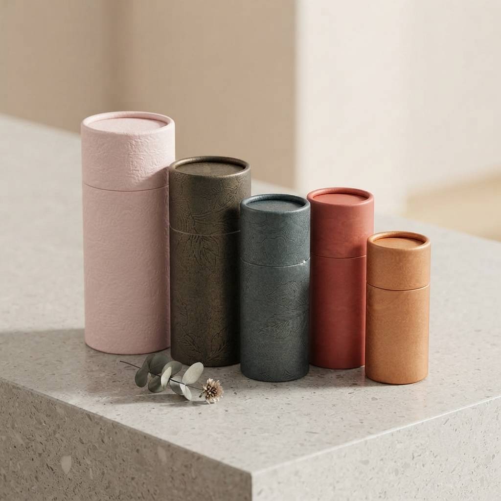 Custom Cosmetic Round Cardboard Paper Tube for Perfume Gift Packaging
