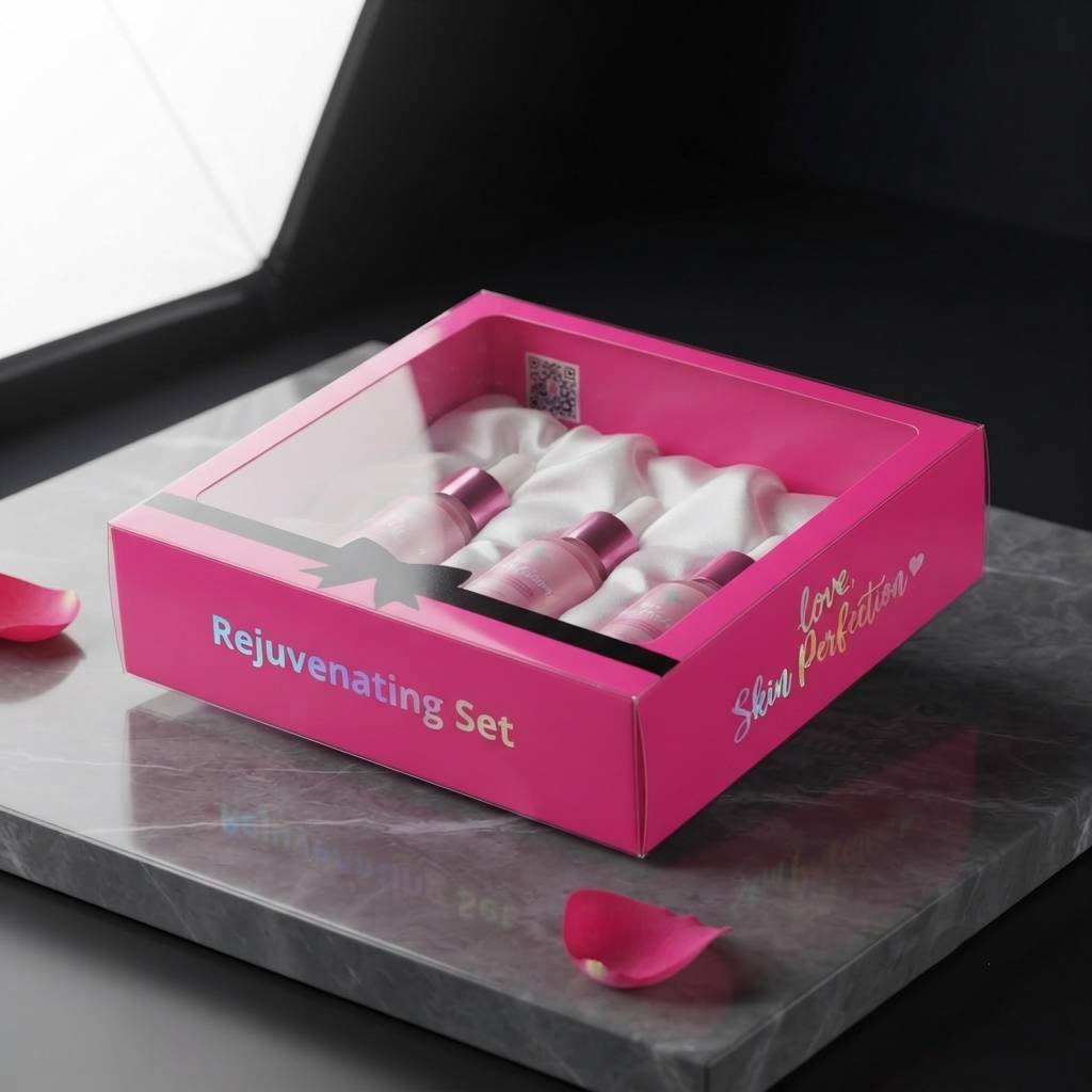 High-end Plastic Blank Box Custom Clear Gift Packaging Box For Skincare Products High-end Plastic Blank Box Custom Clear Gift Packaging Box For Skincare Products