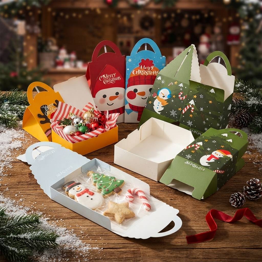 Wholesale Custom Holiday Cardboard Cartons Packaging Paper Boxes For Christmas Presents