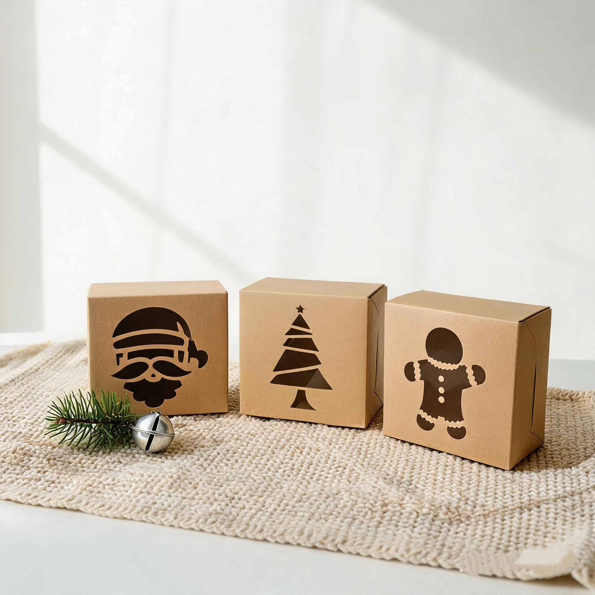 Luxury Die Cut Paper Gift Boxes For Festive Retail
