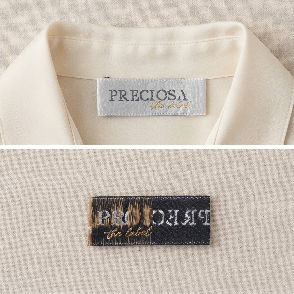 Factory Price Garment Decoration Private Fabric Matel Clothing Woven Labels with Custom Logo