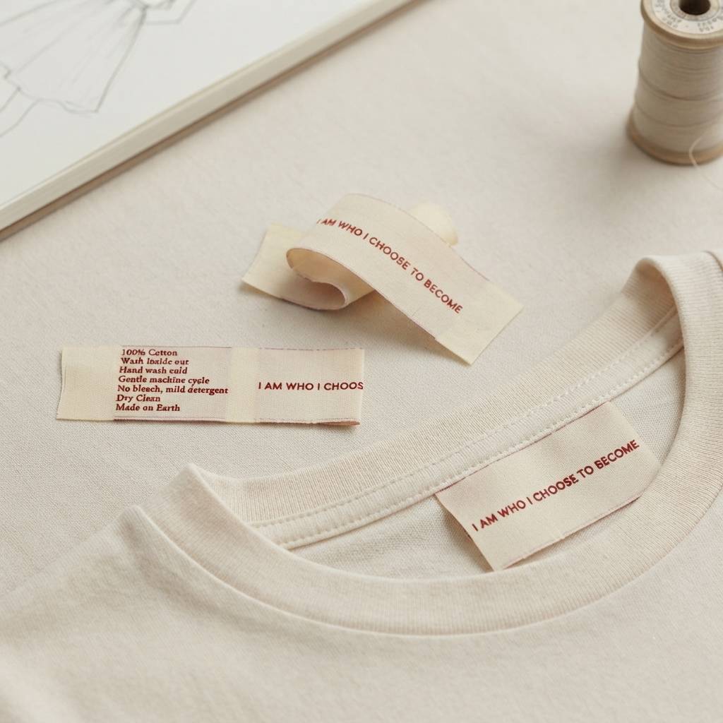 Custom Brand Logo Clothing Labels Free Design Clothing Woven Label for Garment