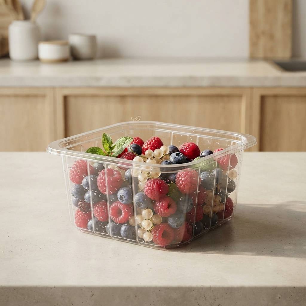 Wholesale Produce Packaging Box Custom Clear Plastic PET Tray For Fresh Food Display