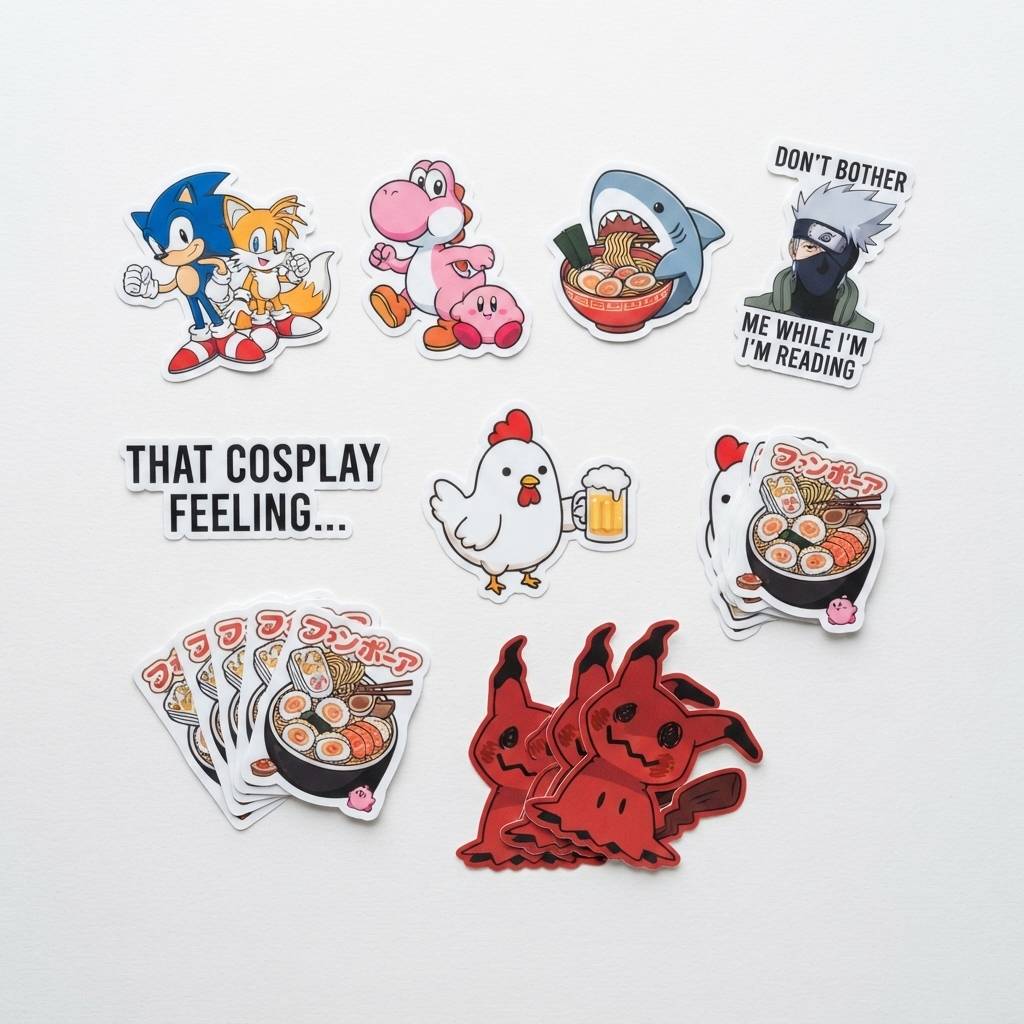 Custom Aesthetic Cartoon Vinyl Stickers For Personal Journal Decoration