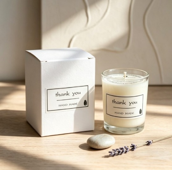 Recyclable Cube Candle Packaging Box